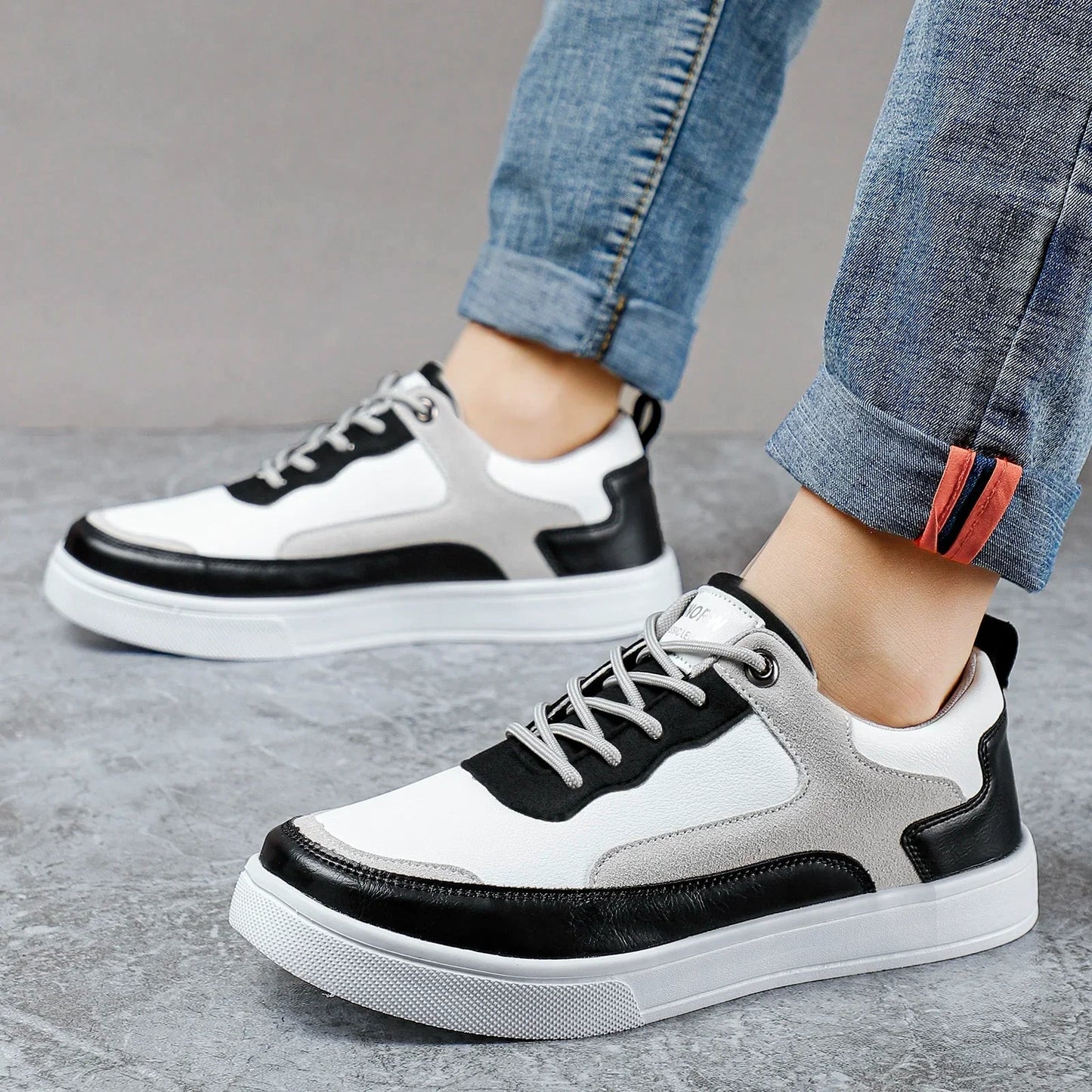 Fabio - Sneakers sportive in pelle e mesh